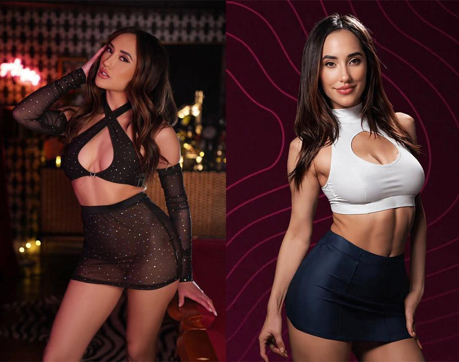 Real-life pornstar Chloe Amour (left) participated in the creation of an AI version of herself (right)
