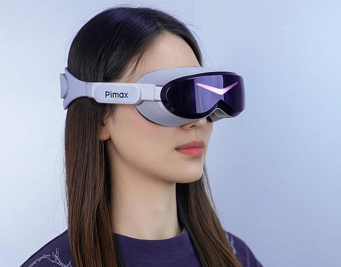 Woman wearing Pimax Air VR Headset